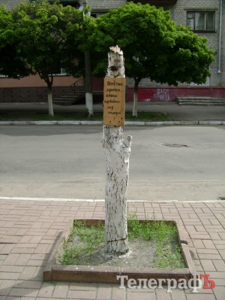 В Кременчуге появился памятник идиотам