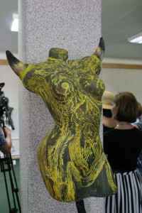 В  Кременчуге открылась первая выставка скульптур-манекенов