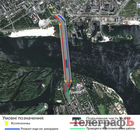 Ремонт моста в Кременчуге: он продолжается :)
