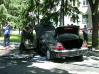 Бывшему начальнику Кременчугского УБОПа Крахмильцу сожгли Mercedes