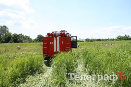 В Кременчуге упал вертолет летного колледжа АК-1-3