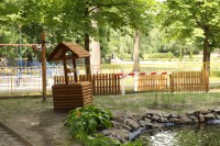 В Приднепровском парке в Кременчуге появились деревянные скульптуры