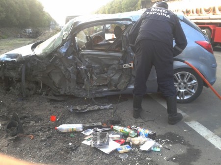 На Полтавщине автомобиль с россиянами врезался в фуру: есть жертвы