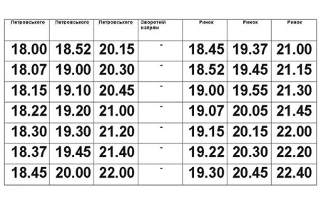 Как на маршруте №16 в Кременчуге будут ездить микроавтобусы вечером
