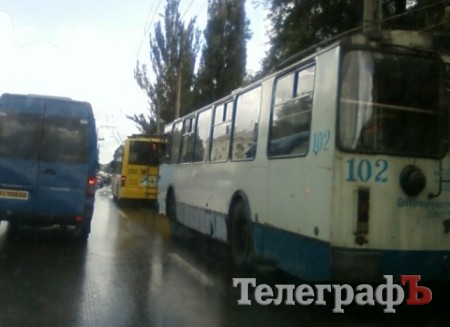 В Кременчуге остановились все троллейбусы