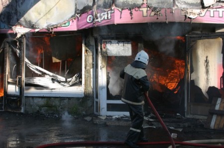 В Полтаве снова горел центральный рынок
