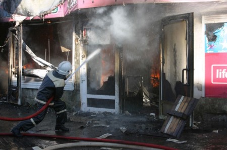 В Полтаве снова горел центральный рынок