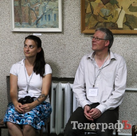 Делегация художников из Германии показала, как в Кременчуге Днепр писала