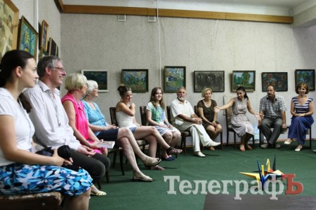 Делегация художников из Германии показала, как в Кременчуге Днепр писала