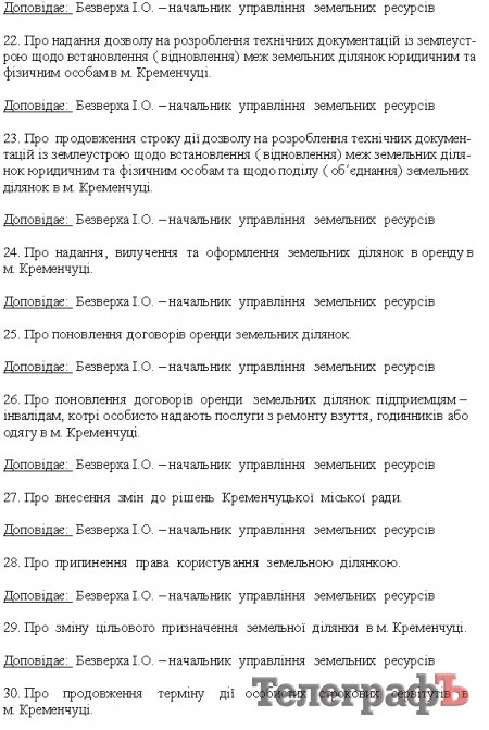 24 сентября состоится сессия Кременчугского горсовета