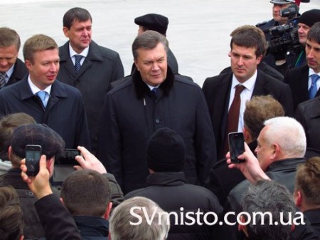 В соседнем Светловодске побывал Президент Янукович