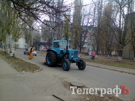 В Кременчуге латают улицу Манагарова