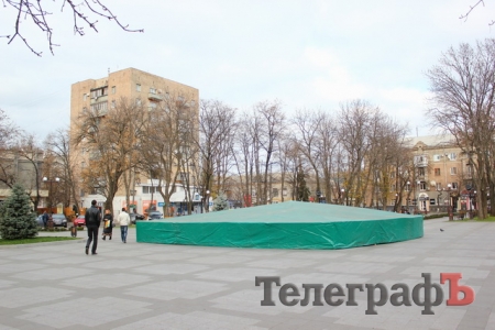 Главный фонтан Кременчуга «залег в спячку»