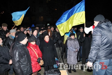 Евромайдан в Кременчуге: активисты агитируют ехать в Киев