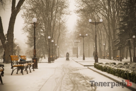Кременчуг засыпает снегом Кременчуг засыпает снегом
