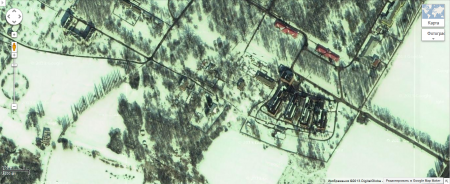 На Картах Google Полтаву засыпало снегом, а в Кременчуге – по-прежнему жара