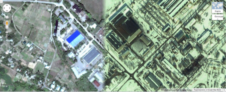 На Картах Google Полтаву засыпало снегом, а в Кременчуге – по-прежнему жара