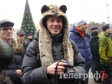 В Кременчуге провели акцию «Ангелы Майдана» и спели колядки