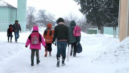В Кременчуге из-за сильного мороза всех школьников отправят домой