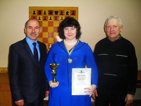 Галина Пустовая – победительница чемпионата Кременчуга по шахматам