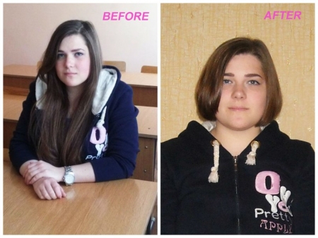 Кременчужанка отдала свои волосы на парики для онкобольных