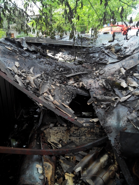 В Кременчуге чуть не сгорел «Запорожец»