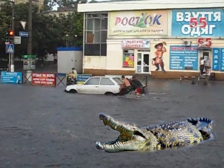 Фотожабы на вчерашний ливень в Кременчуге: присоединяйтесь:)