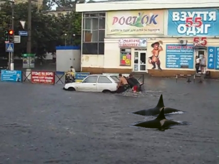 Фотожабы на вчерашний ливень в Кременчуге: присоединяйтесь:)