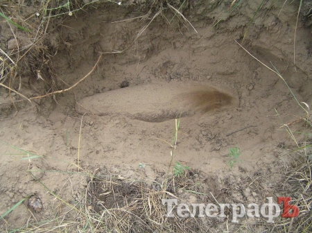 Под Кременчугом нашли артиллерийский снаряд