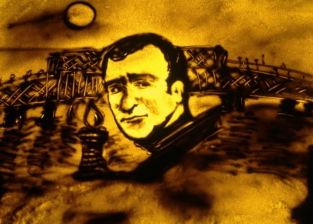 В Кременчуге создали песочную картину в память о Бабаеве