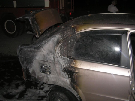 В Кременчуге горел Chevrolet Aveo В Кременчуге горел Chevrolet Aveo