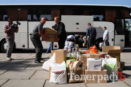 Гречка, лапша и медикаменты - из Быдгоща прибыл гуманитарный груз кременчугским военным