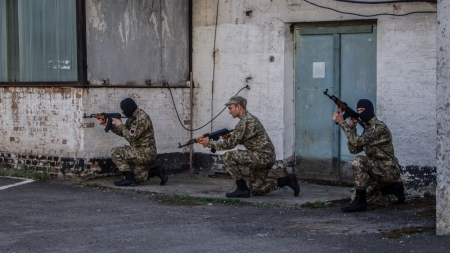 В Полтаве открыт учебно-мобилизационный центр батальона «Азов»