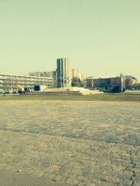 «Свобода» отчиталась о сносе «стакана» на площади Победы, однако он еще стоит