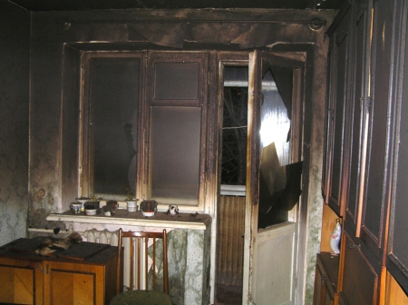 В Кременчуге на пожаре погибла пенсионерка