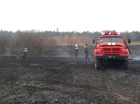 Под Кременчугом пожарные полдня тушили возгорание сухой травы Под Кременчугом пожарные полдня тушили возгорание сухой травы