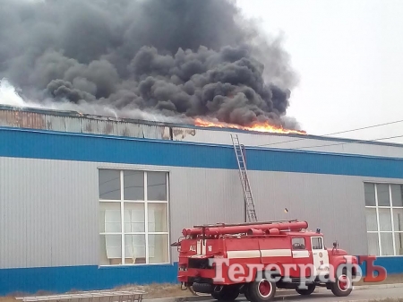 В Кременчуге горел Мегаполис Мебели