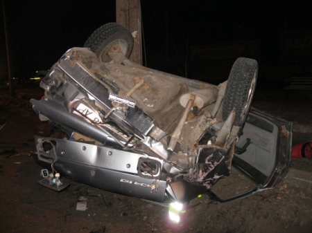 В Кременчуге перевернулся ВАЗ – погибла 16-летняя девушка