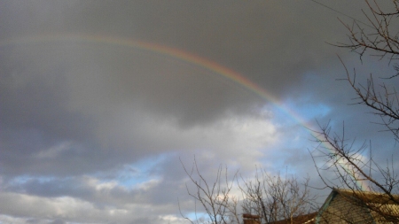 Вчера кременчужане и полтавчане "поймали" радугу