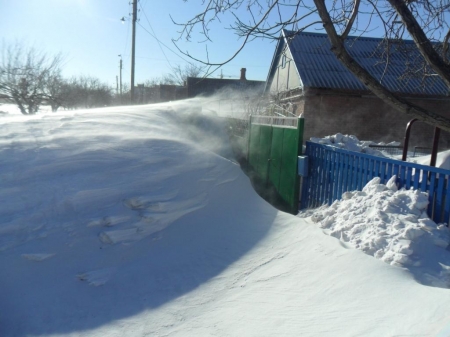 От снегопадов в Кременчуге больше всего страдает частный сектор