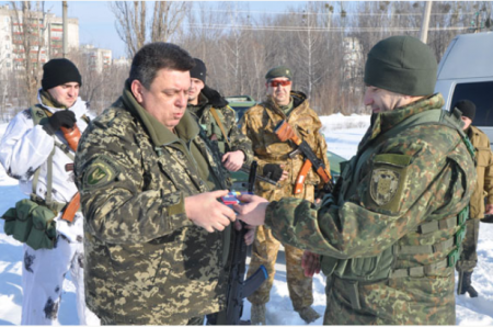 Командира спецроты «Кременчуг» повысили в звании