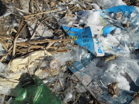 Кучу люминесцентных ламп из-под Кременчуга вывезли по-тихому