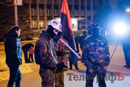 В Кременчуге пытались реконструировать Майдан