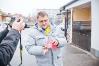 В Кременчуге гражданин России Юрий Жоган сжёг свой паспорт РФ