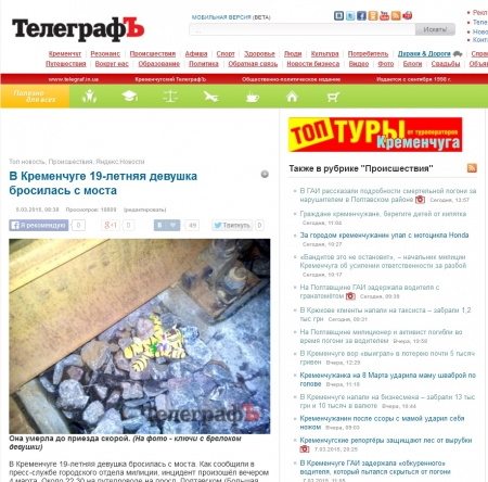 В десяточку! ТОП-10 новостей telegraf.in.ua за неделю (4.03-11.03.2015)