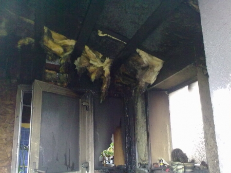 В Крюкове из-за короткого замыкания горел дом