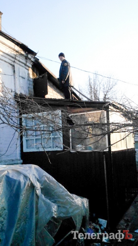 В Кременчуге горел дом