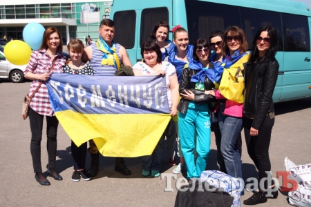 Кременчужане встретили демобилизованного бойца