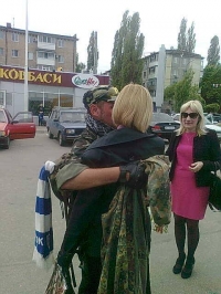 Сегодня в Кременчуг приехал в отпуск боец