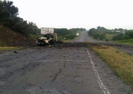 Под Полтавой взорвался военный автомобиль с боеприпасами: жертв нет